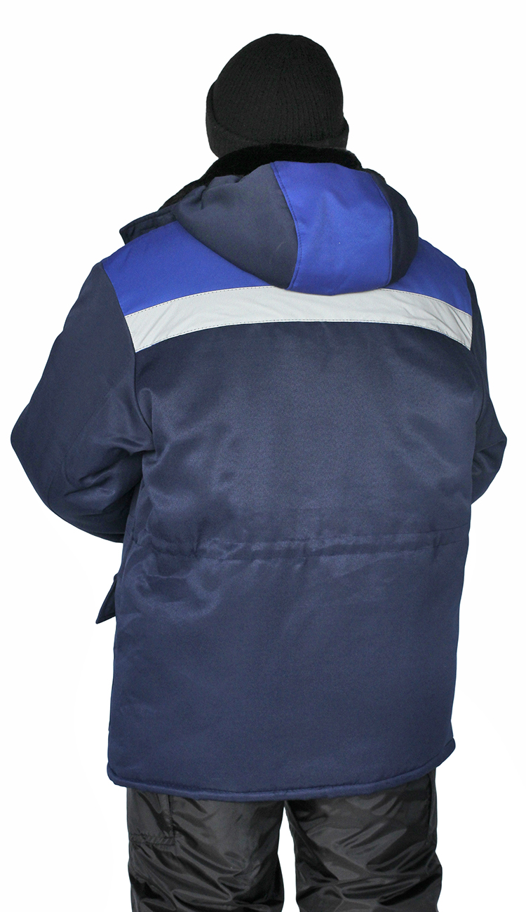 Куртка зимняя "СТАНДАРТ" цвет: т.синий/василек